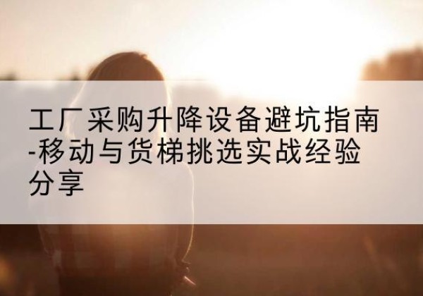 汝州移动式升降机怎么选-工厂采购升降设备避坑指南-移动与货梯挑选实战经验分享